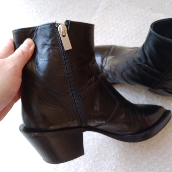 The Kooples Black Leather Boots - Picture 6 of 9